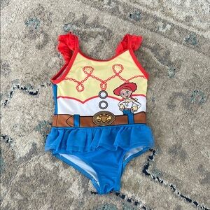 Toy Story Jessie Toddler Character Swimsuit with Ruffle Straps
